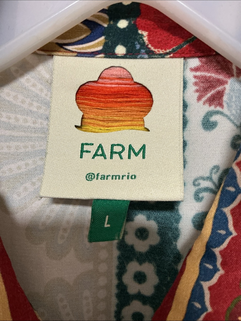 Farm Rio Button down dress w/waist tie - Picture 5 of 5